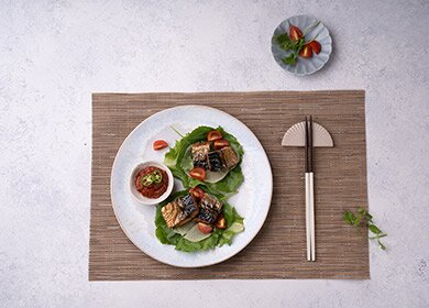 노르웨이 고등어 쌈